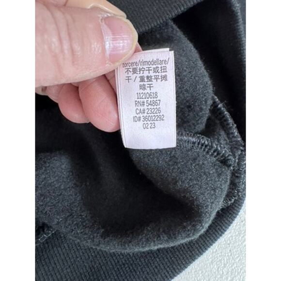 "VICTORIAS SECRET" Cropped Black Sweatshirt,3/4 Zipper,Bling down sleeves,Sexy - Picture 13 of 14